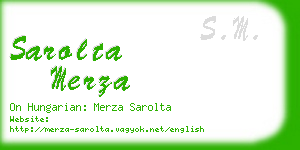 sarolta merza business card